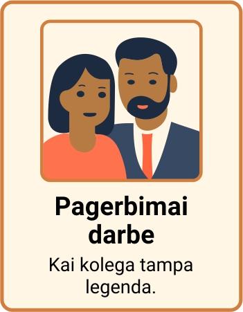 Pagerbimo momentas darbe – kolegos atvaizdas su užrašu „Kai kolega tampa legenda“
