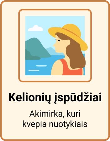 Kelionių magnetukas – akimirka iš atostogų prisiminimų su pajūrio iliustracija