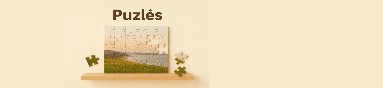 Puzlės su nuotrauka – personalizuotos dėlionės Nepilnai sudėta dėlionė ant šviesaus #FFF6E5 fono, personalizuota puzle su nuotrauka