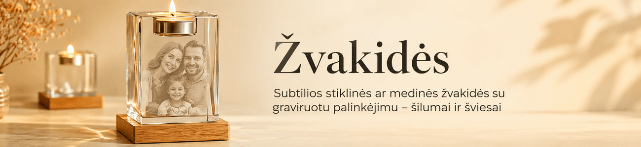 Graviruotos žvakidės